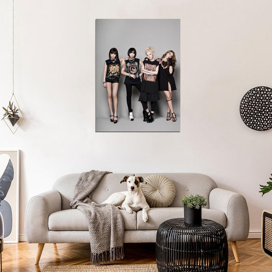 2NE1 K-Pop R&B Hip Hop Band Music Art Wall Art Print Poster