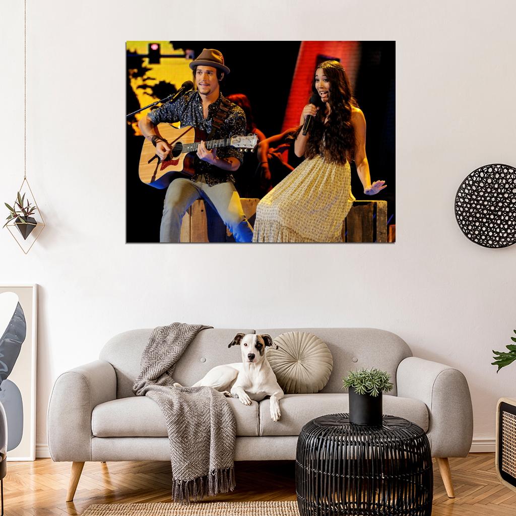 Alex & Sierra Indie Pop Duo Music Art Wall Art Print Poster