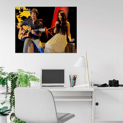 Alex & Sierra Indie Pop Duo Music Art Wall Art Print Poster