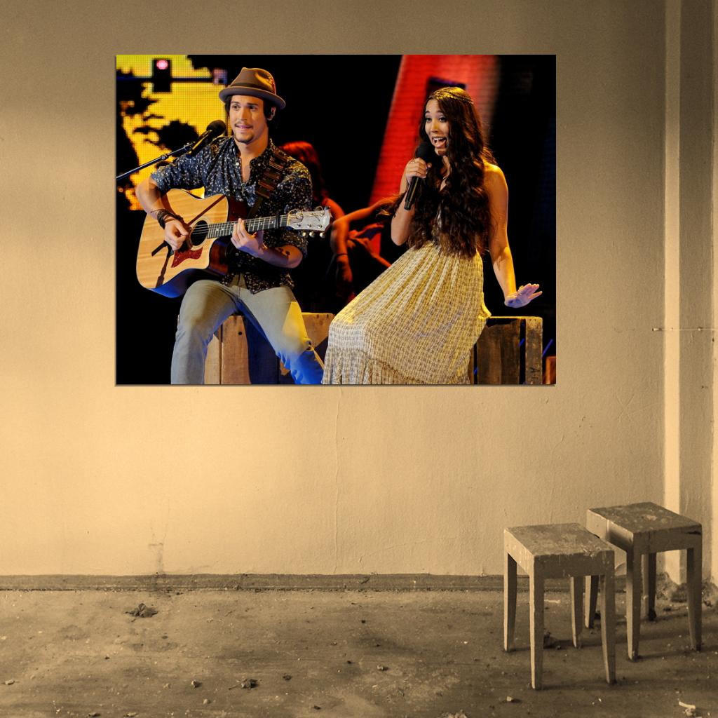 Alex & Sierra Indie Pop Duo Music Art Wall Art Print Poster