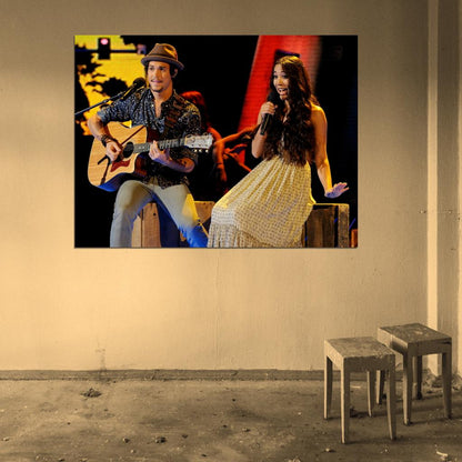 Alex & Sierra Indie Pop Duo Music Art Wall Art Print Poster