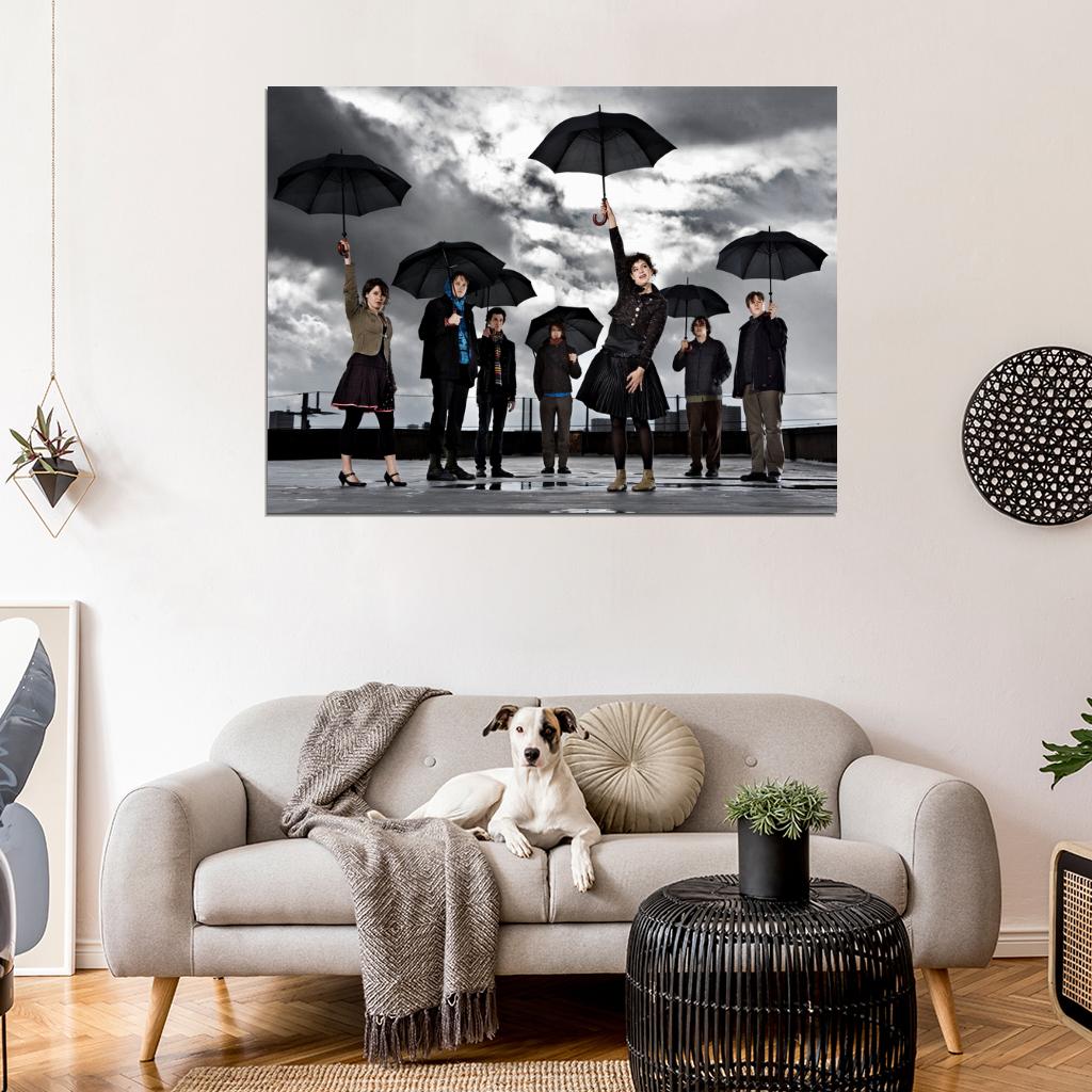 Arcade Fire Black Umbrella Indie Rock Band Music Art Wall Art Print Poster