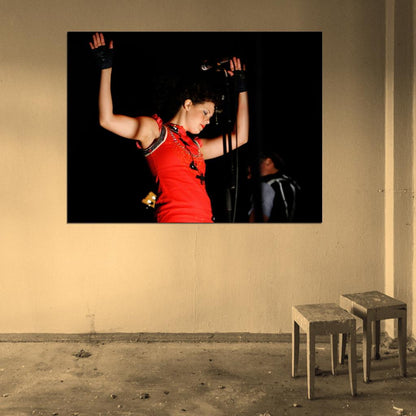 Arcade Fire Regine Chassagne Indie Rock Band Music Art Wall Art Print Poster