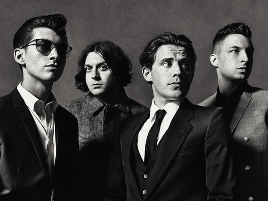 Arctic Monkeys Indie Rock Band Music BW Art Wall Art Print Poster