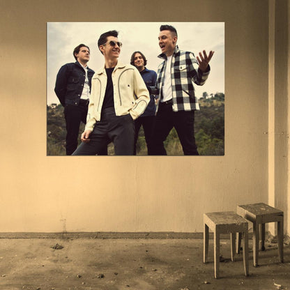 Arctic Monkeys Indie Rock Band Music Art Wall Art Print Poster