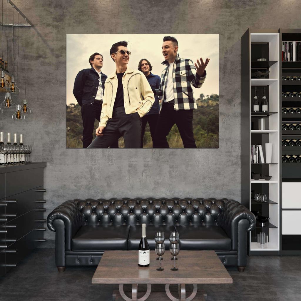 Arctic Monkeys Indie Rock Band Music Art Wall Art Print Poster