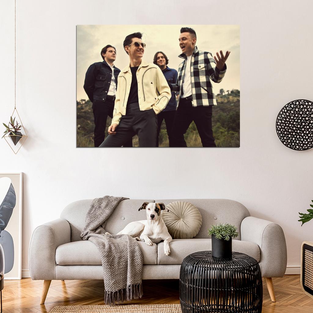 Arctic Monkeys Indie Rock Band Music Art Wall Art Print Poster