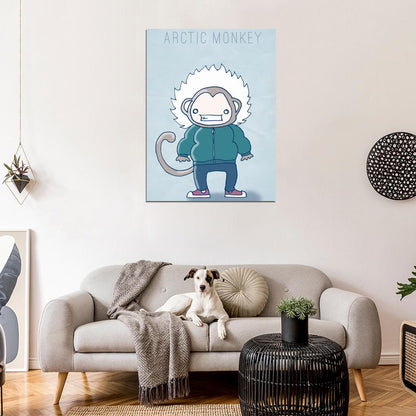 Arctic Monkeys Funny Painting Indie Rock Band Music Art Wall Art Print Poster