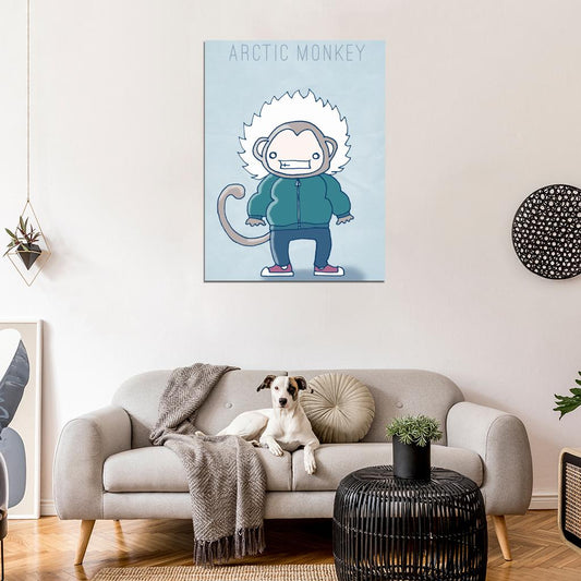 Arctic Monkeys Funny Painting Indie Rock Band Music Art Wall Art Print Poster