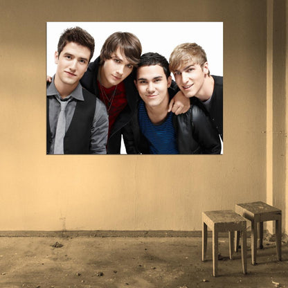 Big Time Rush Pop Band Music Art Wall Art Print Poster