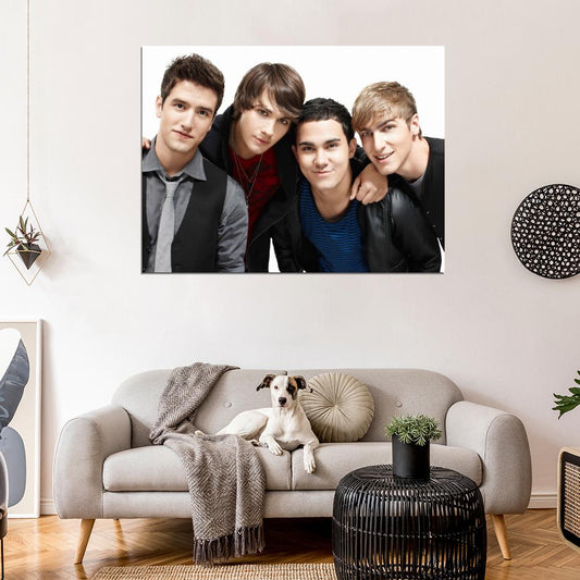 Big Time Rush Pop Band Music Art Wall Art Print Poster