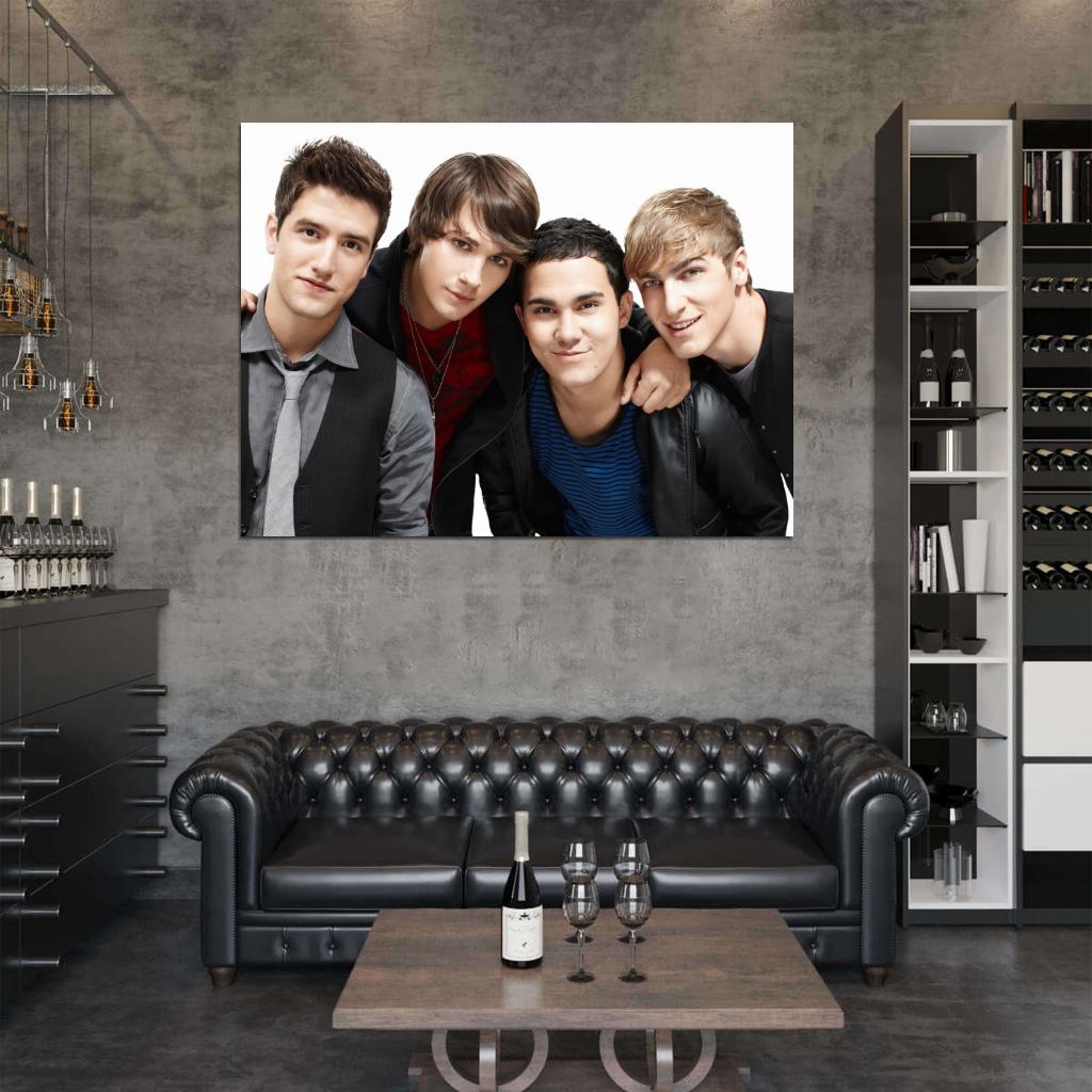 Big Time Rush Pop Band Music Art Wall Art Print Poster