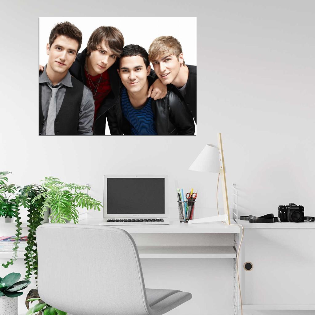 Big Time Rush Pop Band Music Art Wall Art Print Poster