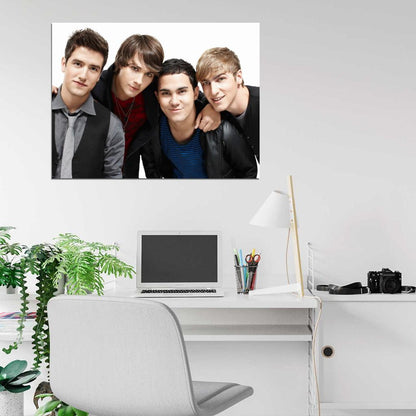 Big Time Rush Pop Band Music Art Wall Art Print Poster