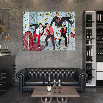 Big Time Rush Pop Band Music Art Wall Art Print Poster