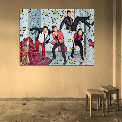 Big Time Rush Pop Band Music Art Wall Art Print Poster