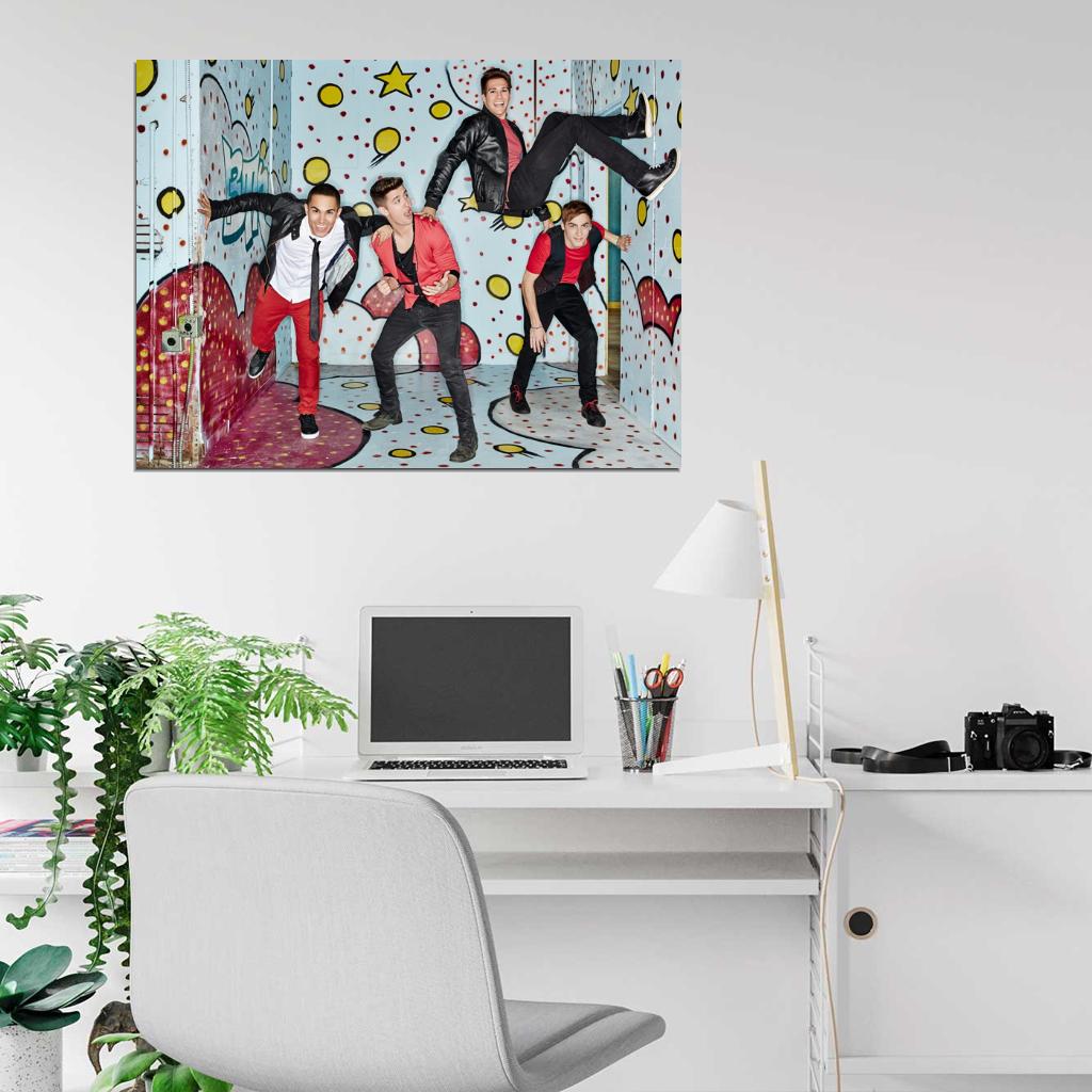 Big Time Rush Pop Band Music Art Wall Art Print Poster