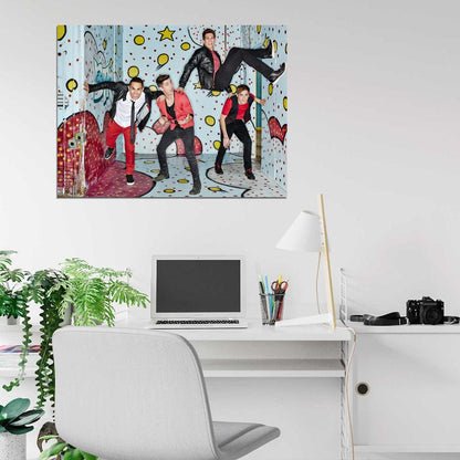 Big Time Rush Pop Band Music Art Wall Art Print Poster