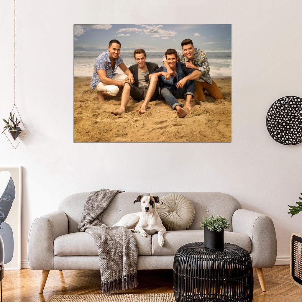 Big Time Rush Beach Pop Band Music Art Wall Art Print Poster