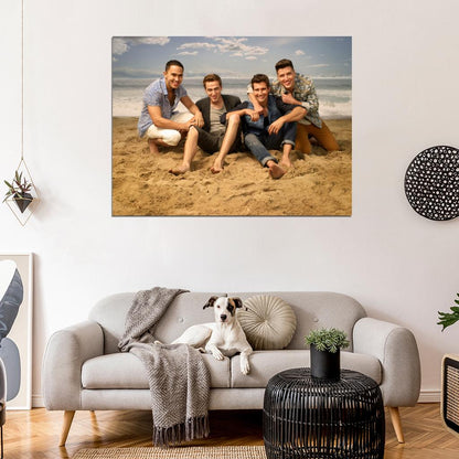 Big Time Rush Beach Pop Band Music Art Wall Art Print Poster