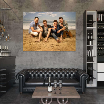 Big Time Rush Beach Pop Band Music Art Wall Art Print Poster