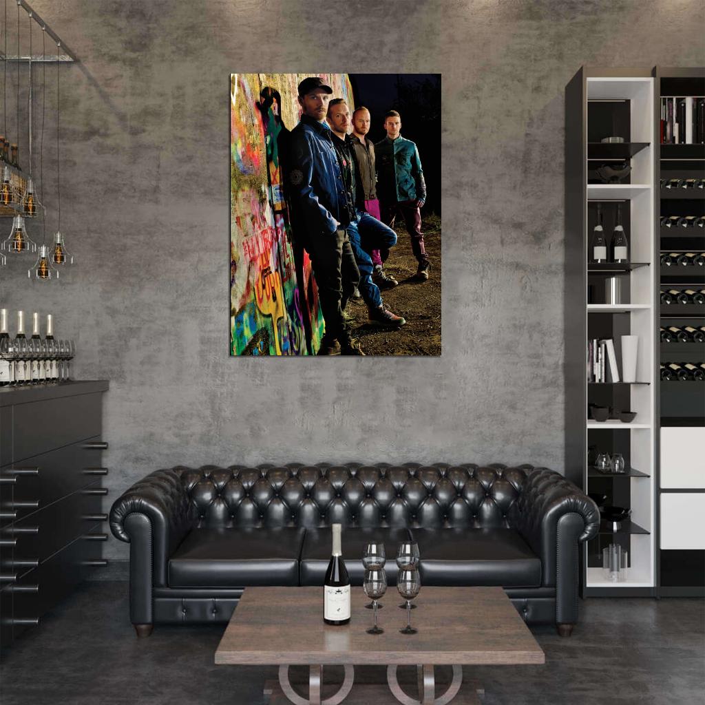 Coldplay Alternative Rock Band Music Art Wall Art Print Poster