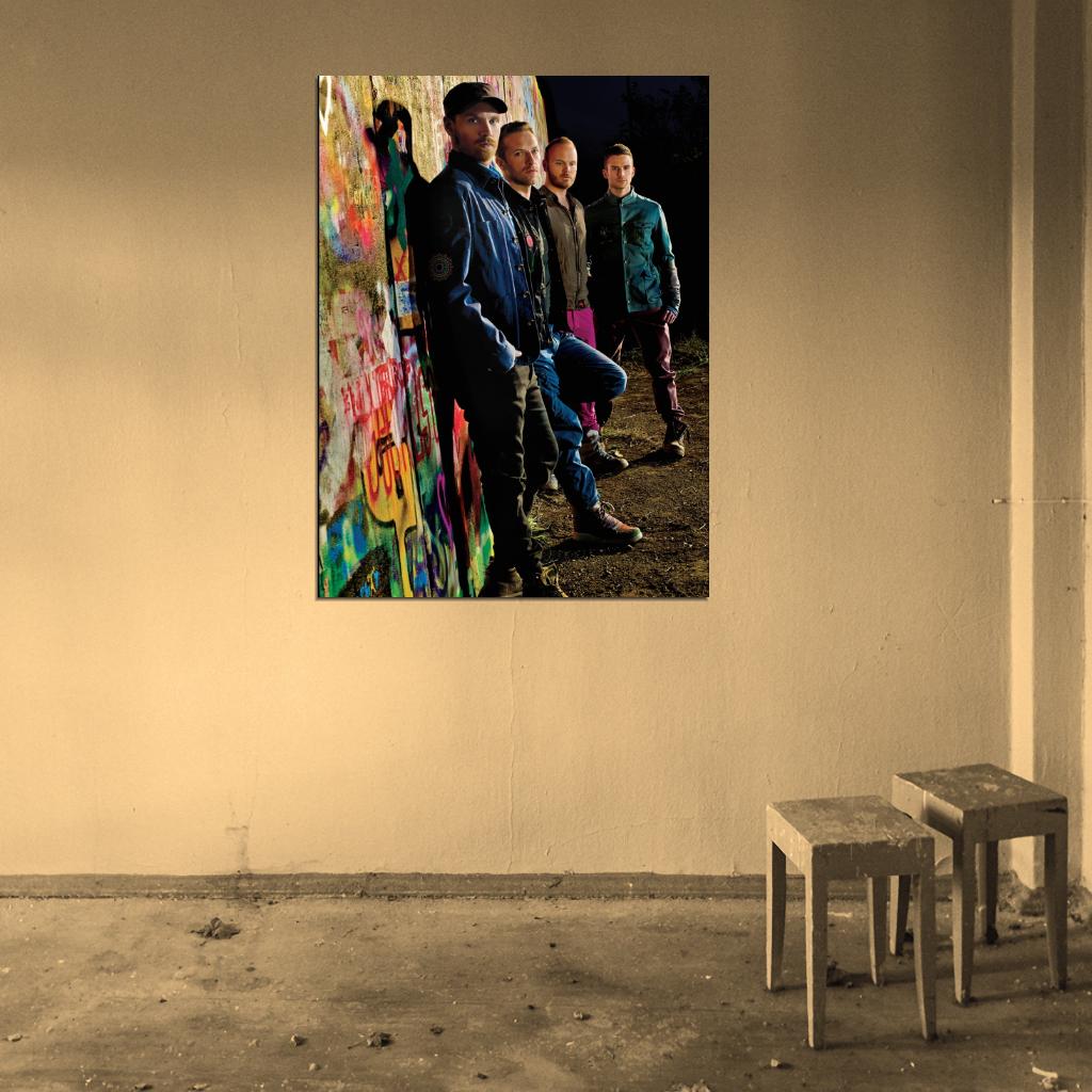 Coldplay Alternative Rock Band Music Art Wall Art Print Poster