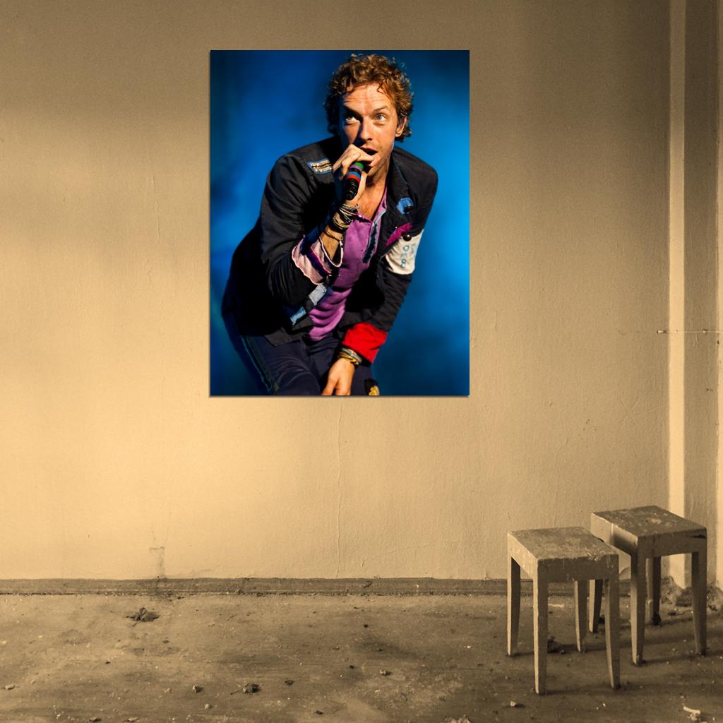 Coldplay Chris Martin Rock Band Music Art Wall Art Print Poster