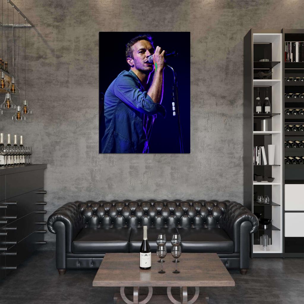 Coldplay Chris Martin Rock Band Music Art Wall Art Print Poster