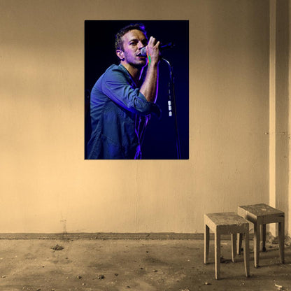 Coldplay Chris Martin Rock Band Music Art Wall Art Print Poster