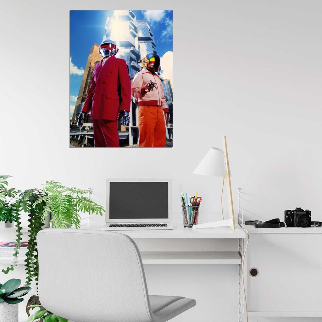 Daft Punk Electronic Duo Music Art Wall Art Print Poster