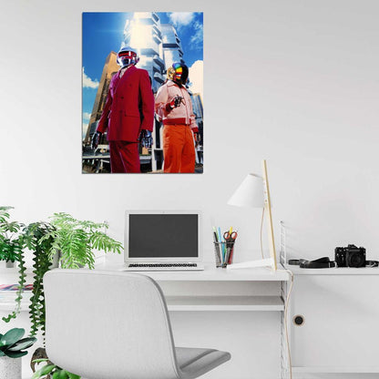Daft Punk Electronic Duo Music Art Wall Art Print Poster