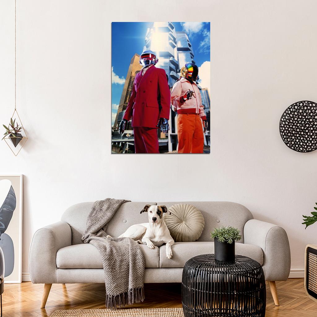 Daft Punk Electronic Duo Music Art Wall Art Print Poster