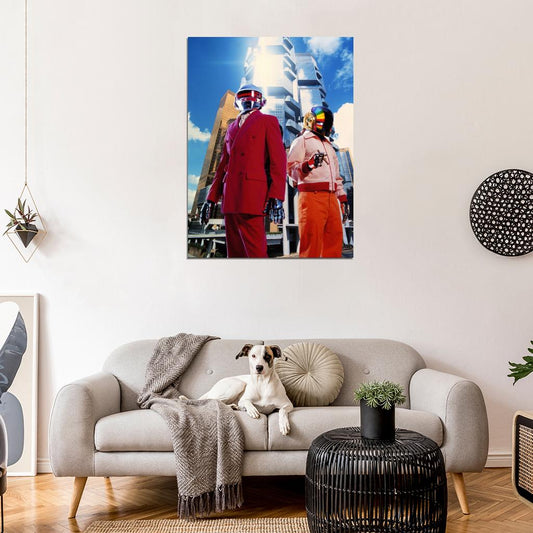 Daft Punk Electronic Duo Music Art Wall Art Print Poster