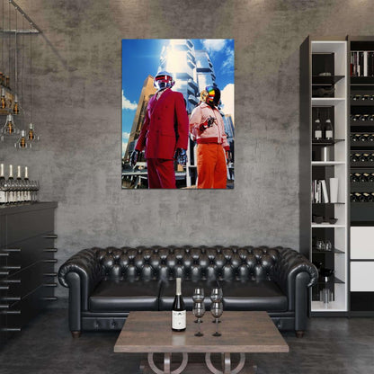Daft Punk Electronic Duo Music Art Wall Art Print Poster