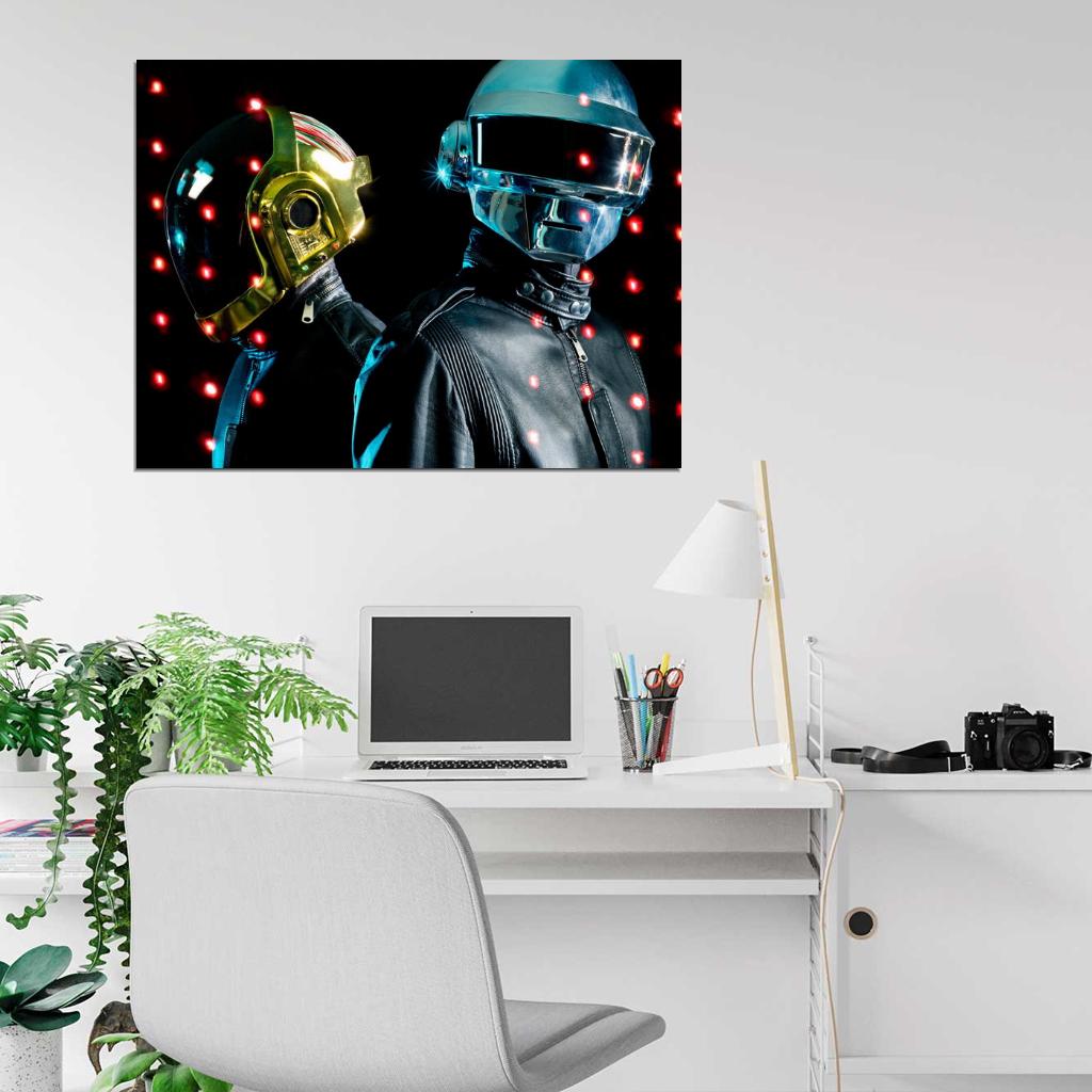 Daft Punk Electronic Duo Music Art Wall Art Print Poster