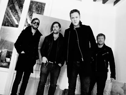 Imagine Dragons Indie Rock Band BW Music Art Wall Art Print Poster