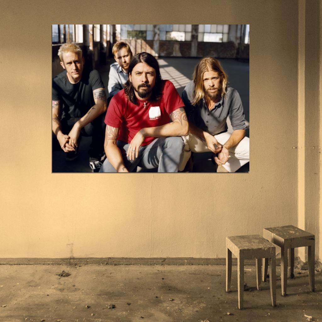 Foo Fighters Rock Band Music Art Wall Art Print Poster