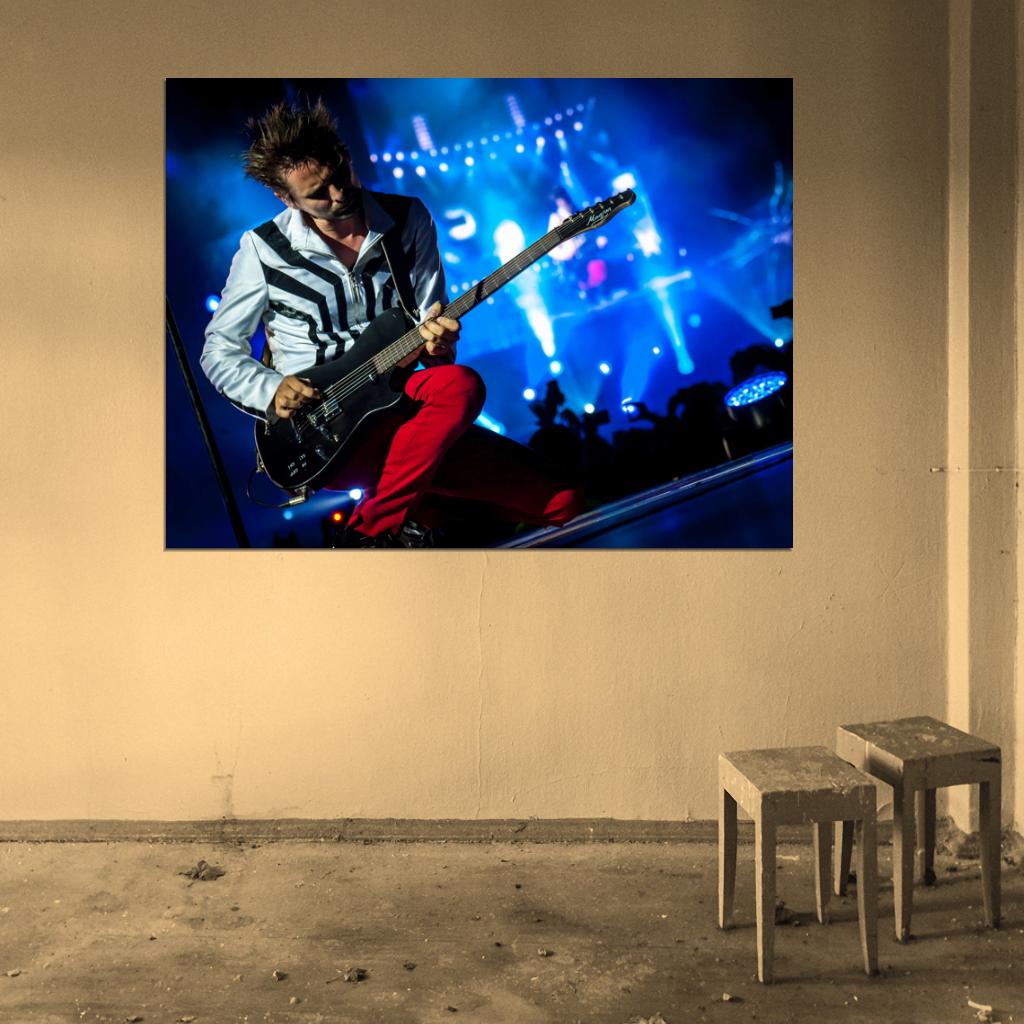 Muse Guitar Rock Band Music Art Wall Art Print Poster