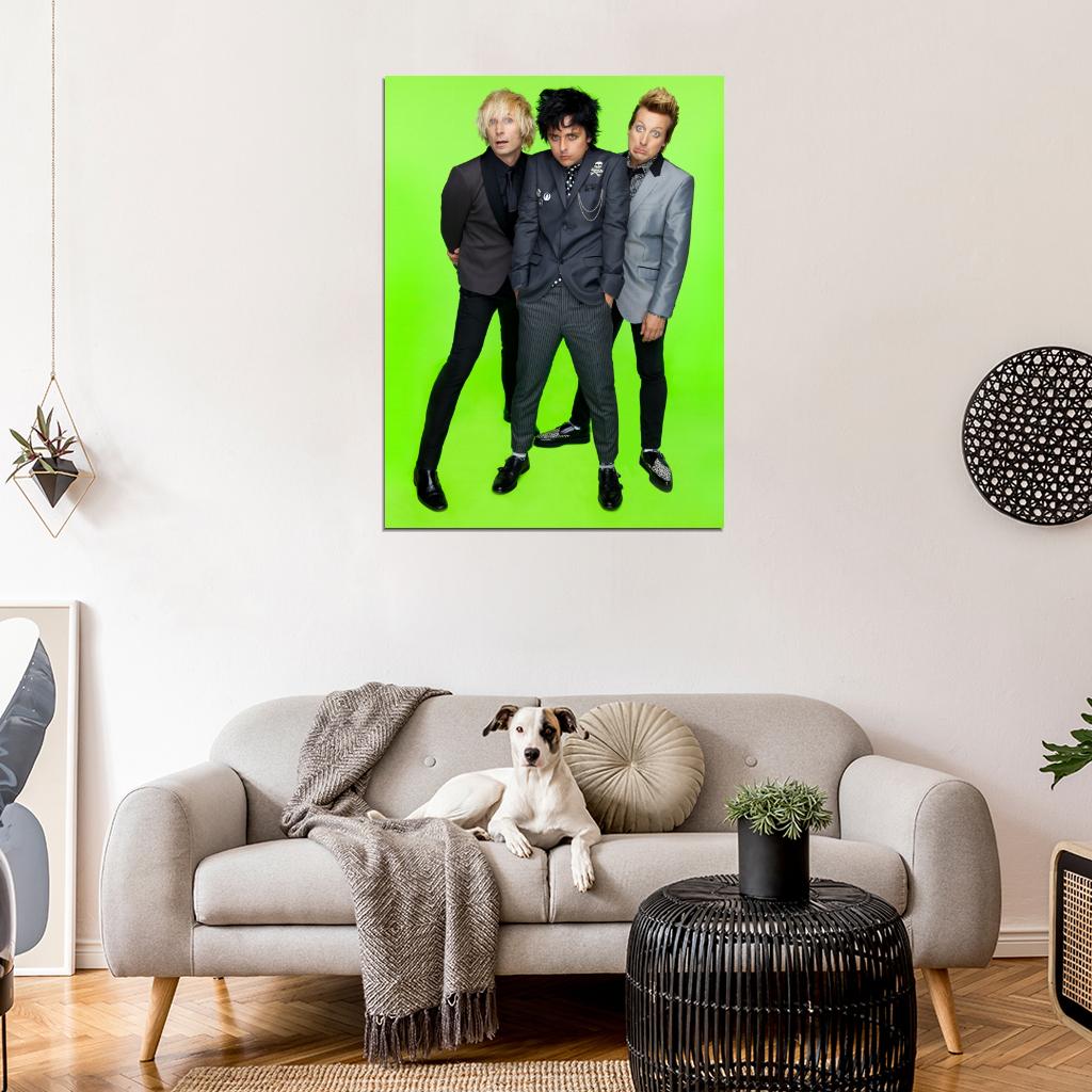Green Day Funny Punk Rock Band Music Art Wall Art Print Poster