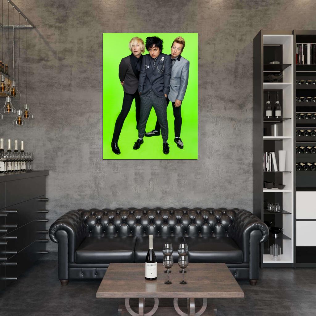 Green Day Funny Punk Rock Band Music Art Wall Art Print Poster
