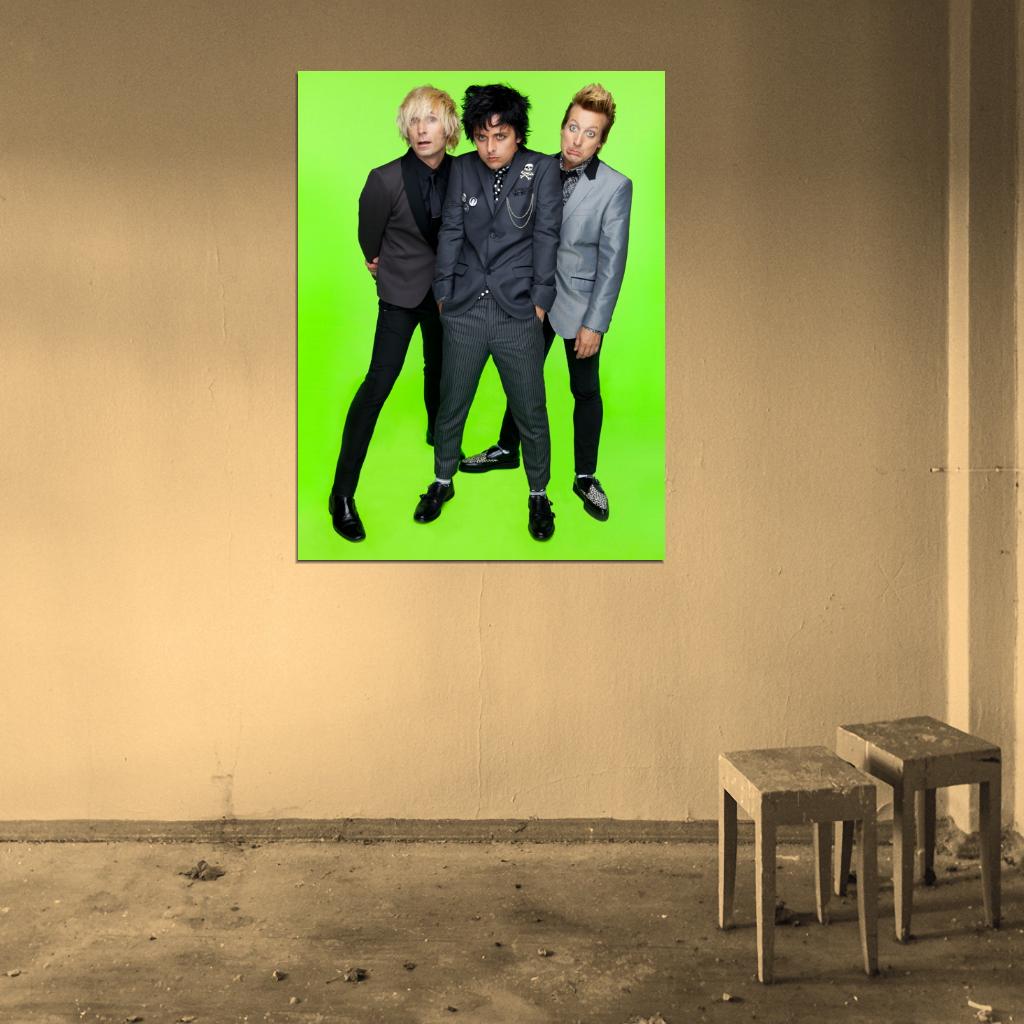 Green Day Funny Punk Rock Band Music Art Wall Art Print Poster