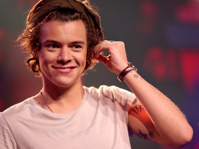 Harry Styles Portrait Tattoo Pop Singer Music Art Wall Art Print Poster