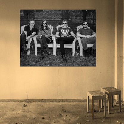 Imagine Dragons Indie Rock Band Music BW Art Wall Art Print Poster