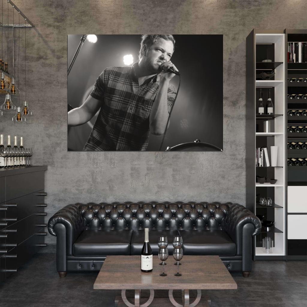 Imagine Dragons Dan Reynolds Indie Rock Band Music Art Wall Art Print Poster