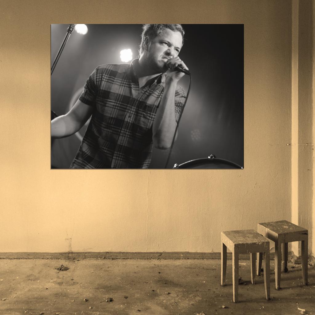Imagine Dragons Dan Reynolds Indie Rock Band Music Art Wall Art Print Poster