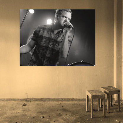 Imagine Dragons Dan Reynolds Indie Rock Band Music Art Wall Art Print Poster