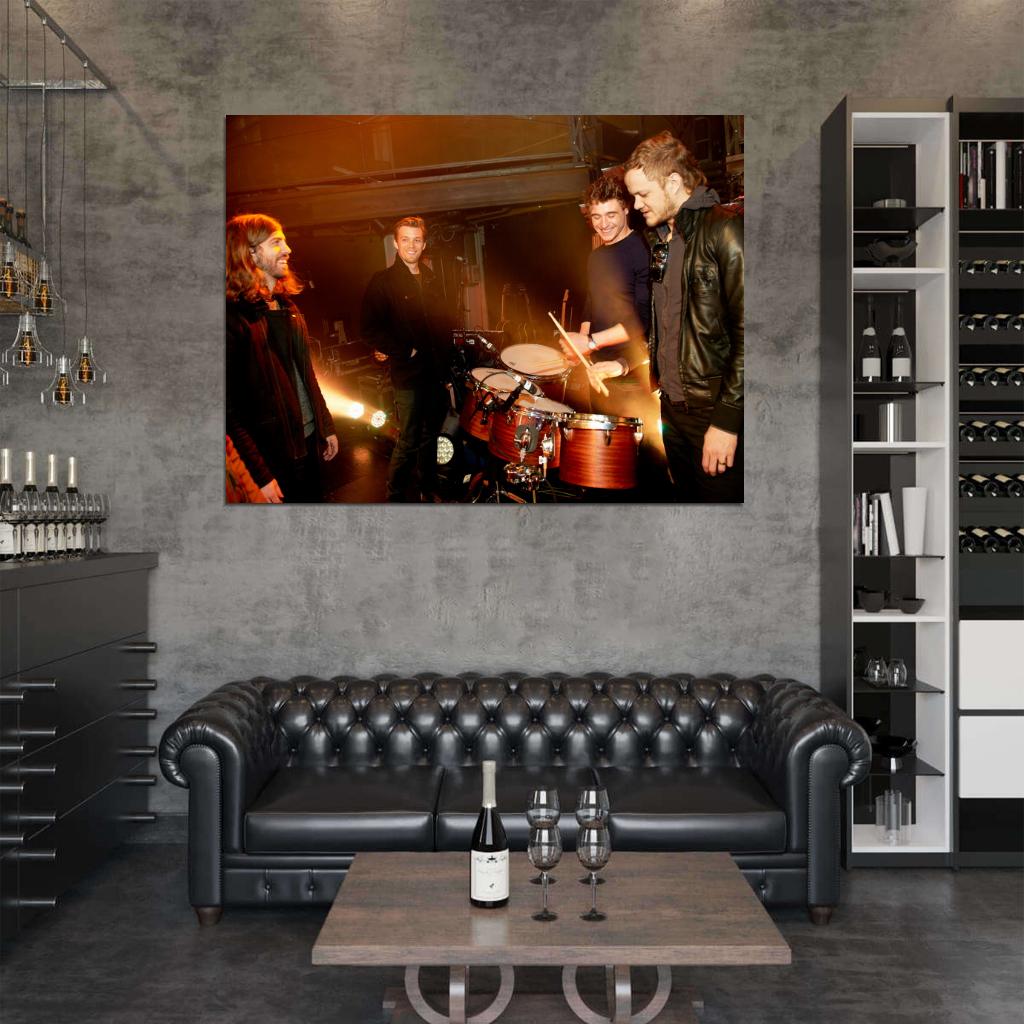 Imagine Dragons Indie Rock Band Music Art Wall Art Print Poster