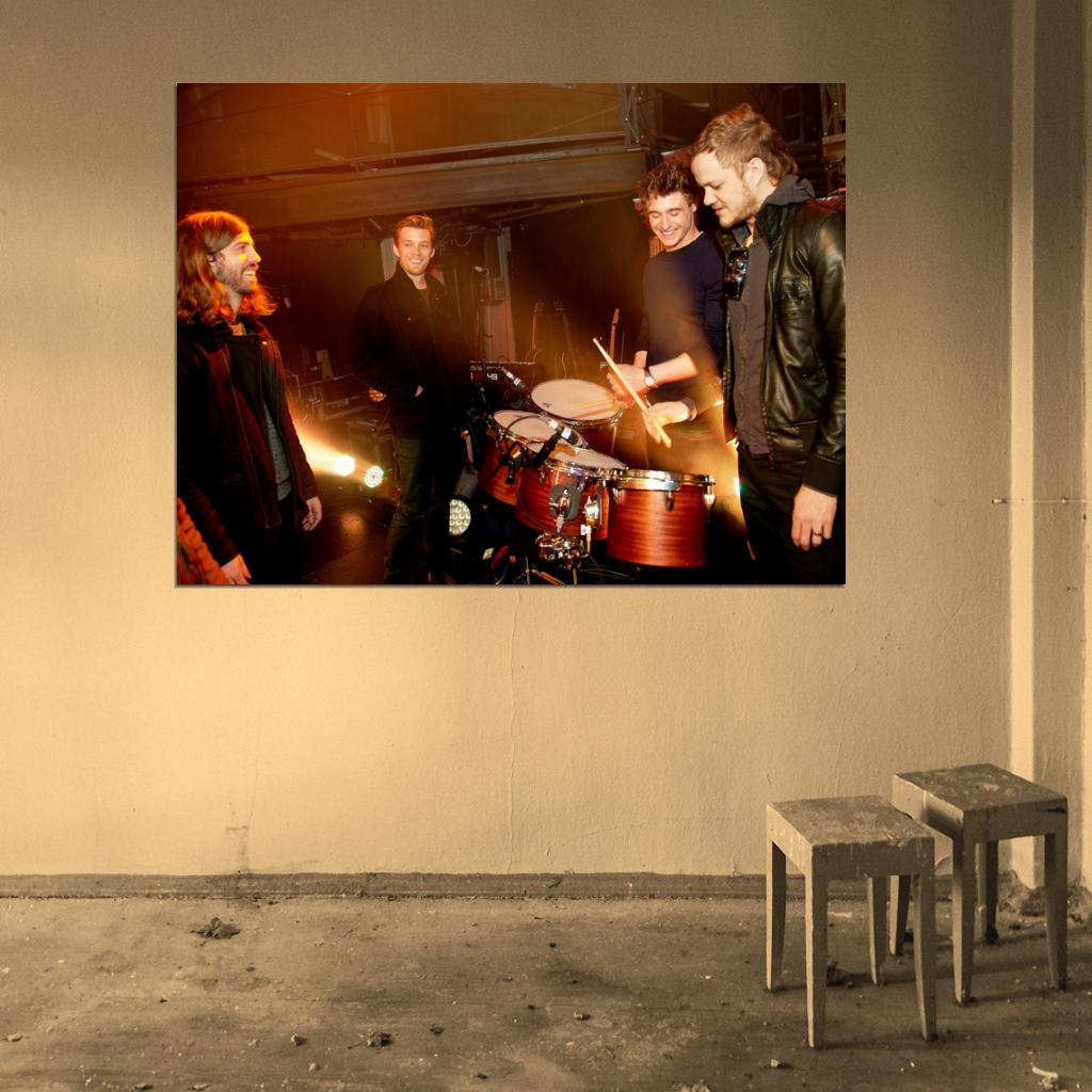 Imagine Dragons Indie Rock Band Music Art Wall Art Print Poster
