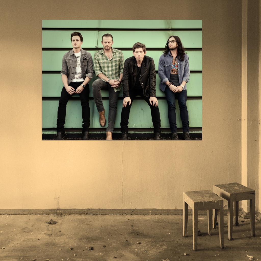 Kings Of Leon Rock Band Music Art Wall Art Print Poster